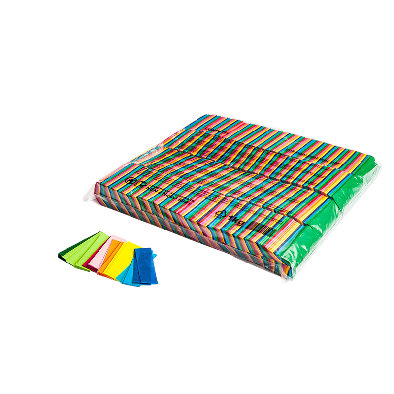 Produktbild für MagicFX Confetti, Rectangles, multicolor paper, 1kg Beutel