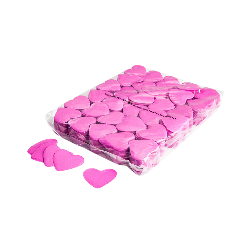Produktbild für MagicFX Confetti, Hearts, pink paper, 1kg Beutel