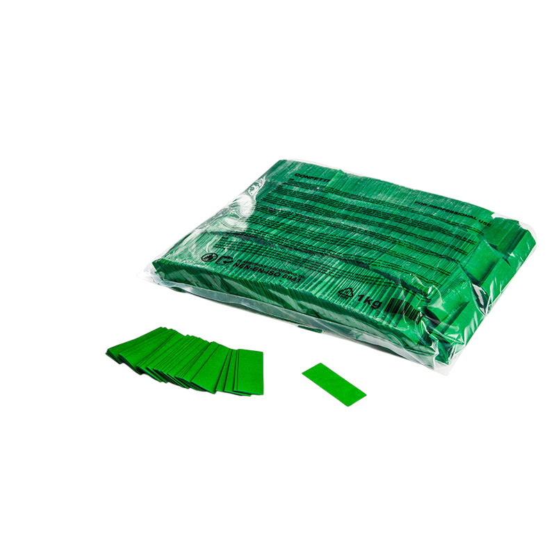 Produktbild für MagicFX Confetti, Rectangles, dark green paper, 1kg Beutel