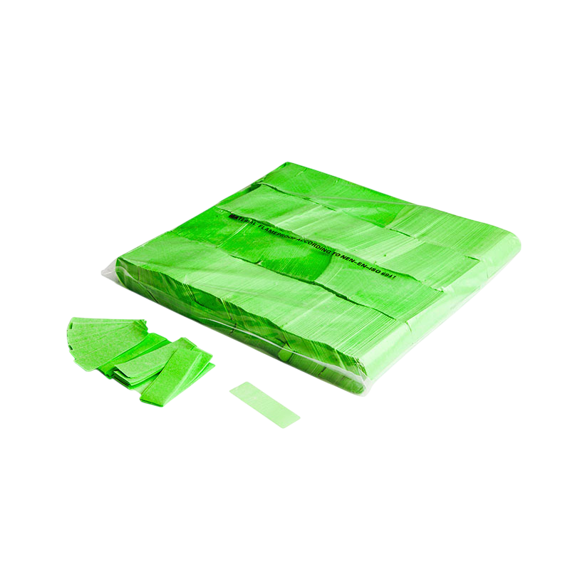 Produktbild für MagicFX UV Confetti, Rectangles, fluo green paper, 1kg Beutel