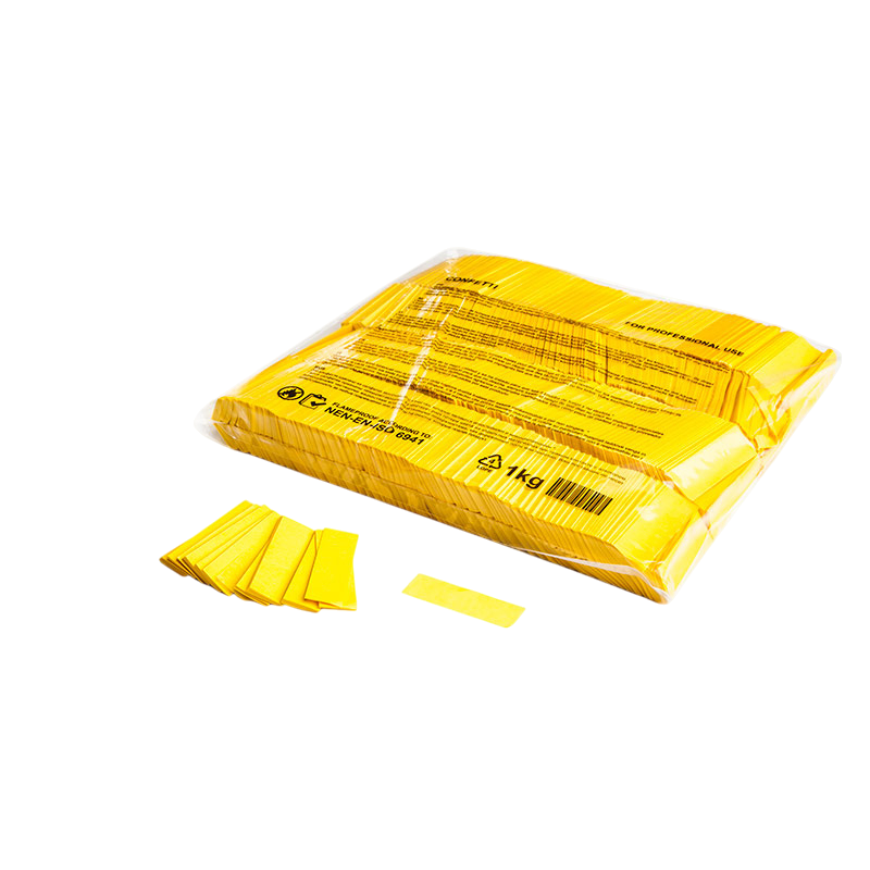 Produktbild für MagicFX Confetti, Rectangles, yellow paper, 1kg Beutel