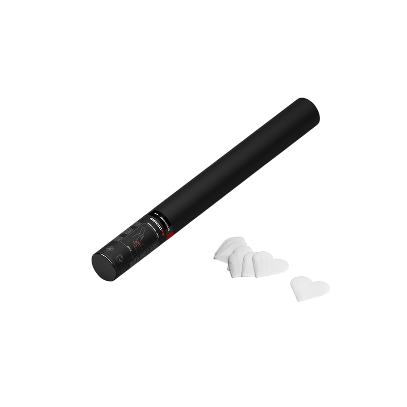 Produktbild für MagicFX Handheld Cannon, 50cm, Confetti hearts white paper