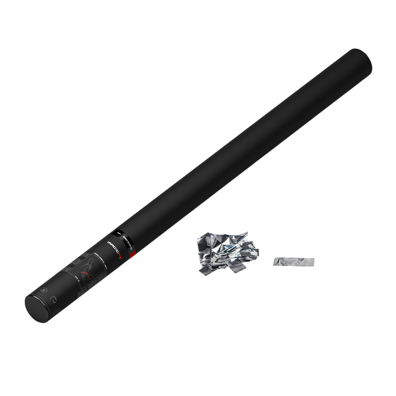 Produktbild für MagicFX Handheld Cannon, 80cm, Confetti silver metallic